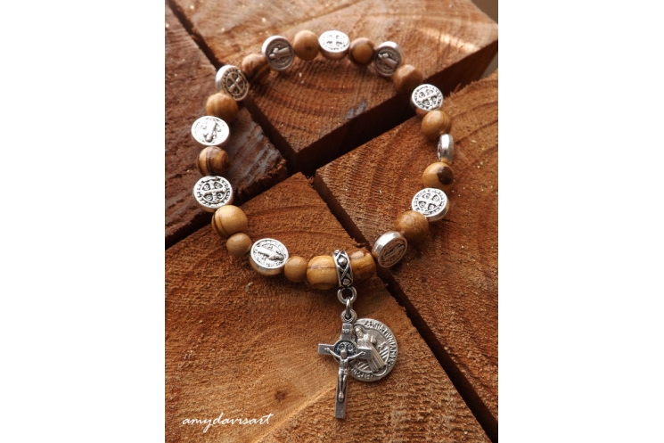 St Benedict Rosary Bracelet