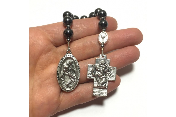 Saint Christopher Handmade Rosary (Tenner)