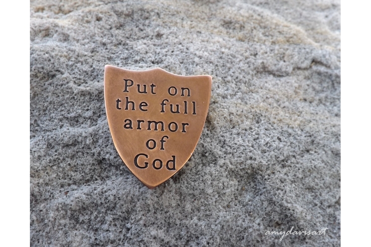 Ephesians 6 Armor of God pocket piece gift for men