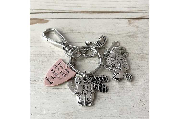Armor of God purse charm or keychain