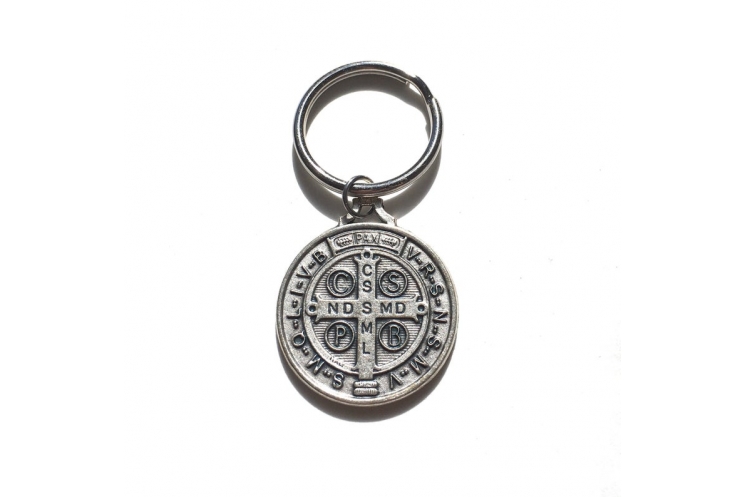 St Benedict Keychain (back)