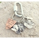 Full Armor of God Christian Keychain with hand stamped copper shield