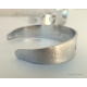 Textured aluminum cuff bracelet