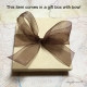 Complimentary gift box with bow