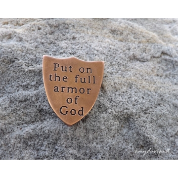 Ephesians 6 Armor of God pocket piece gift for Christian men Ephesians 6 Armor of God pocket piece gift for men