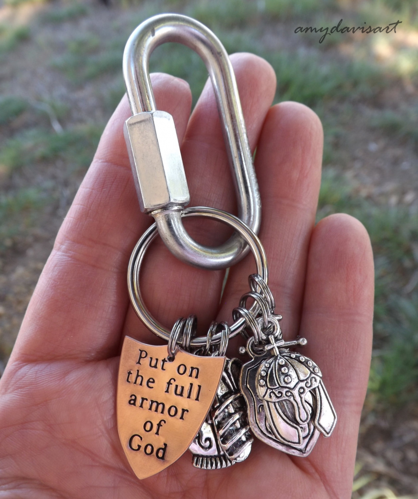 Shield and Sword Key Ring Armor of God Shield of Faith 