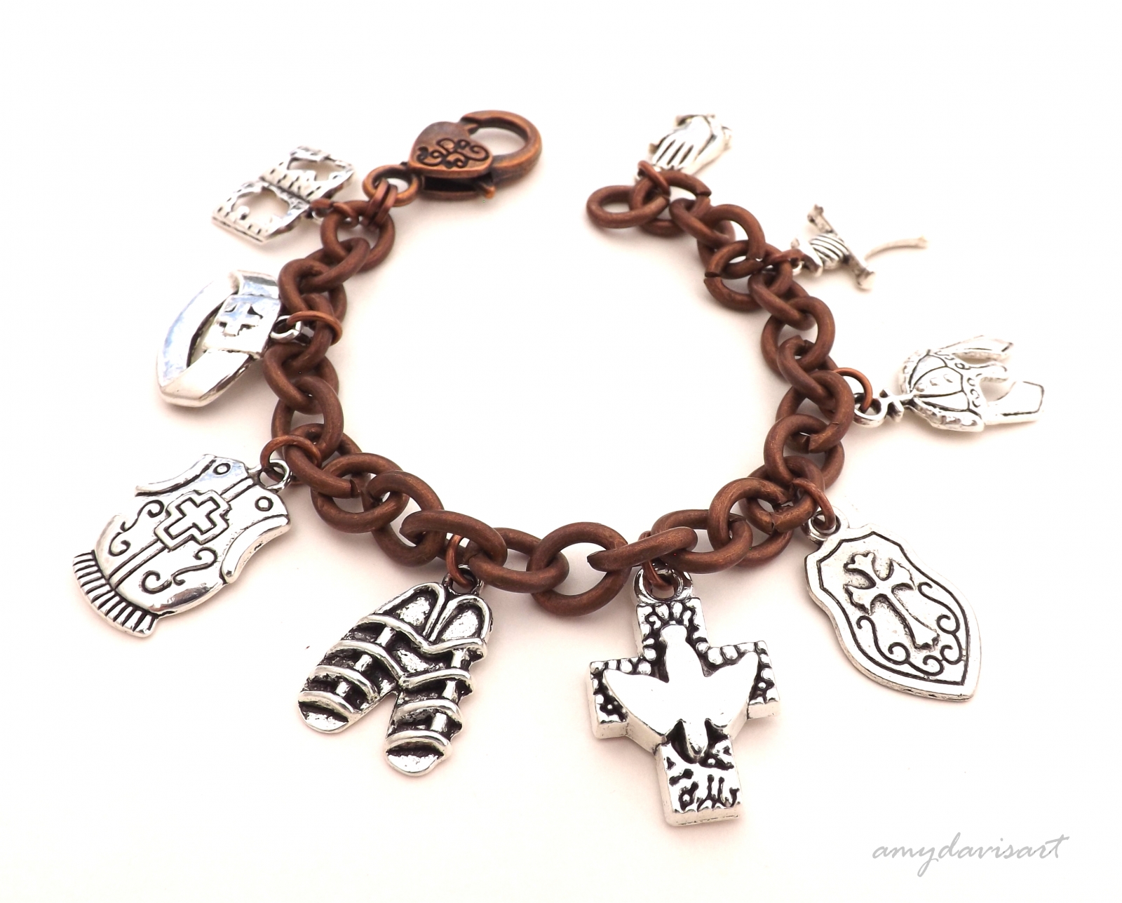 armor of god charms in bulk