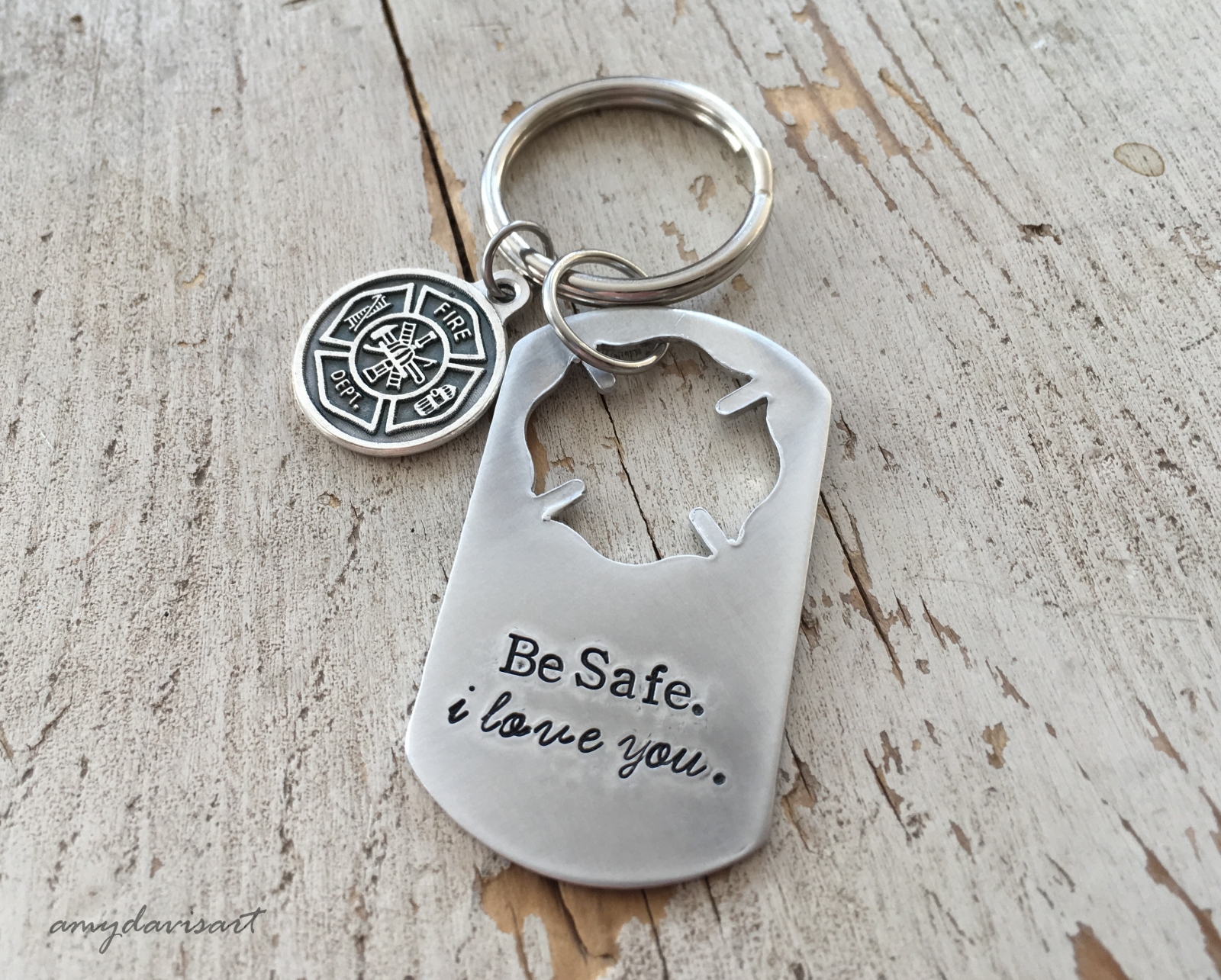 Firefighter Keychain Isaiah 43 2 Maltese Cross St Florian Medal Maltese Cross St Florian Medal