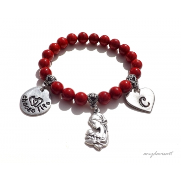 Choose Life Charm Bracelet ~ Personalized Christian Jewelry